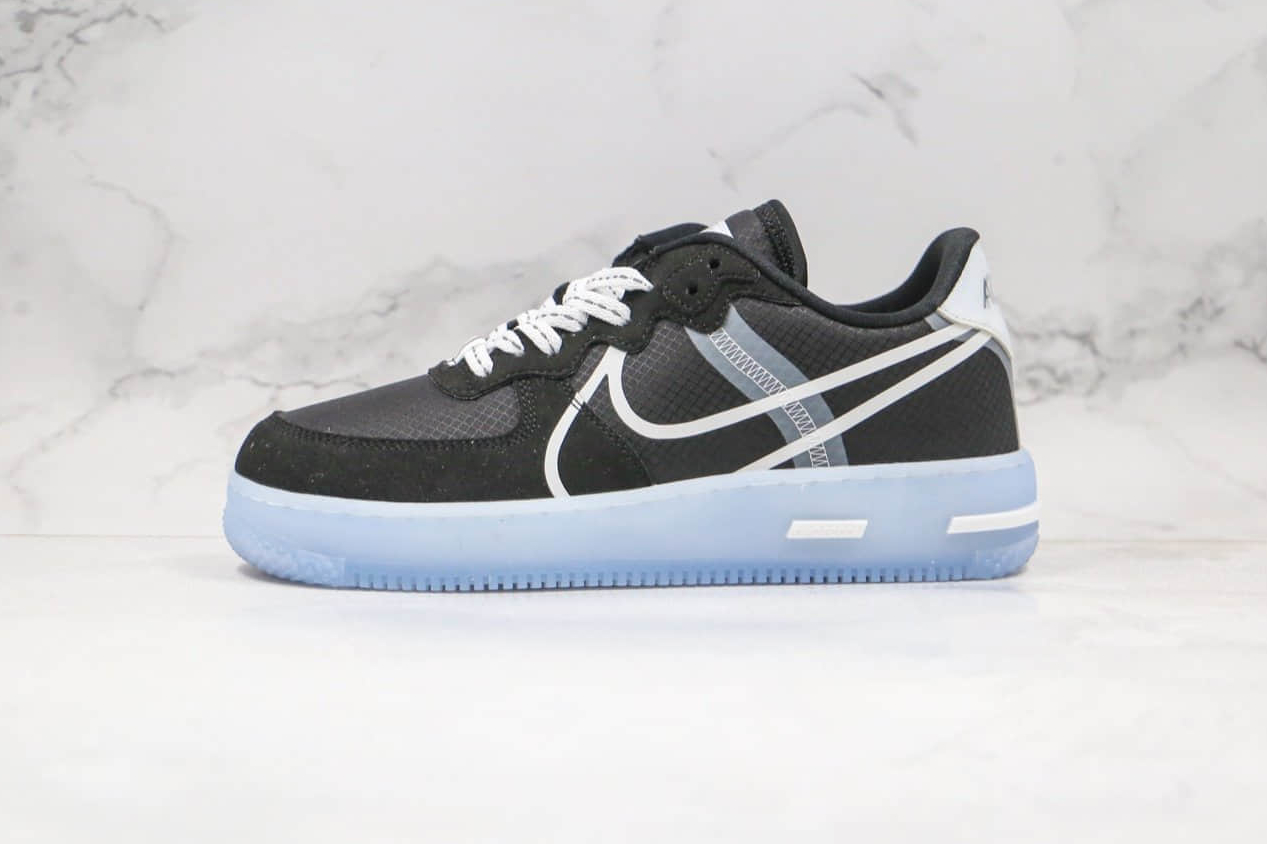 Nike Air Force 1 React QS Light Bone Black Blue White Shoes CQ8879-103 – Stylish and Lightweight Footwear